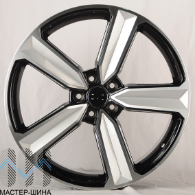 KoKo Kuture 5400 9x20/5x112 D66.5 ET30 gloss black machined face+milling window