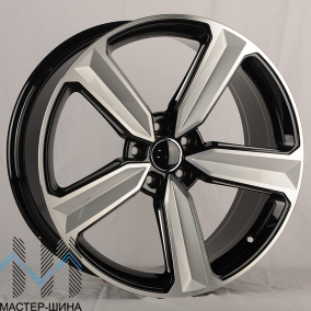 KoKo Kuture 5400 9x20/5x112 D66.5 ET30 gloss black machined face+milling window