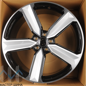 KoKo Kuture 5400 9x20/5x112 D66.5 ET30 gloss black machined face+milling window